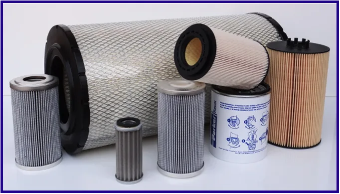 A model-specific filter kit made up for a scheduled service